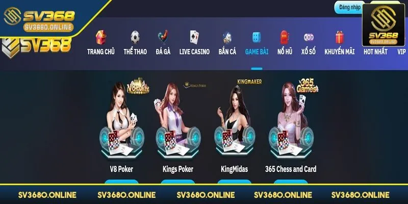 Game bài SV368 đang trở thành từ khóa hot trên các diễn đàn cá cược